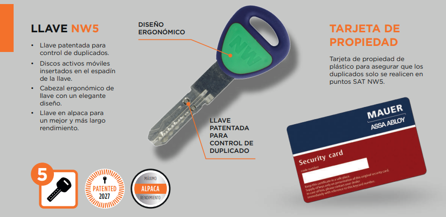 copia de llave mauer nw5